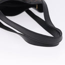 CELINE Macadam Canvas Tote Bag PVC Leather Black Gold Auth 203439V-7