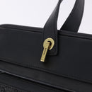 GUCCI GG Canvas Tote Bag Black Gold 92730 Auth 203446V-17