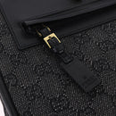 GUCCI GG Canvas Tote Bag Black Gold 92730 Auth 203446V-18