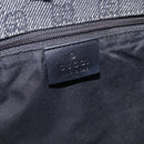 GUCCI GG Canvas Tote Bag Black Gold 92730 Auth 203446V-19