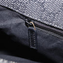 GUCCI GG Canvas Tote Bag Black Gold 92730 Auth 203446V-25