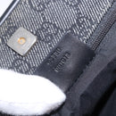 GUCCI GG Canvas Tote Bag Black Gold 92730 Auth 203446V-28
