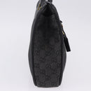 GUCCI GG Canvas Tote Bag Black Gold 92730 Auth 203446V-5