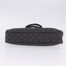 GUCCI GG Canvas Tote Bag Black Gold 92730 Auth 203446V-9