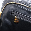 CHANEL Matelasse Tote Bag Lamb Skin Black Gold CC Auth 203447V-22