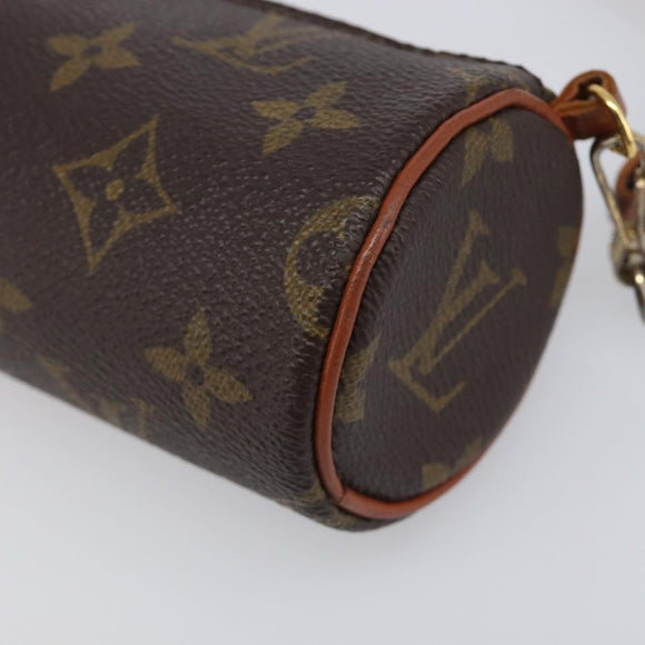 LOUIS VUITTON Monogram Papillon Pouch LV Auth 203449
