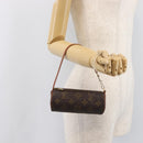 LOUIS VUITTON Monogram Papillon Pouch LV Auth 203449-21