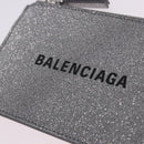 BALENCIAGA Every Day Coin Purse Leather Silver 581306 Auth 203452V-14