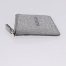 BALENCIAGA Every Day Coin Purse Leather Silver 581306 Auth 203452V-6