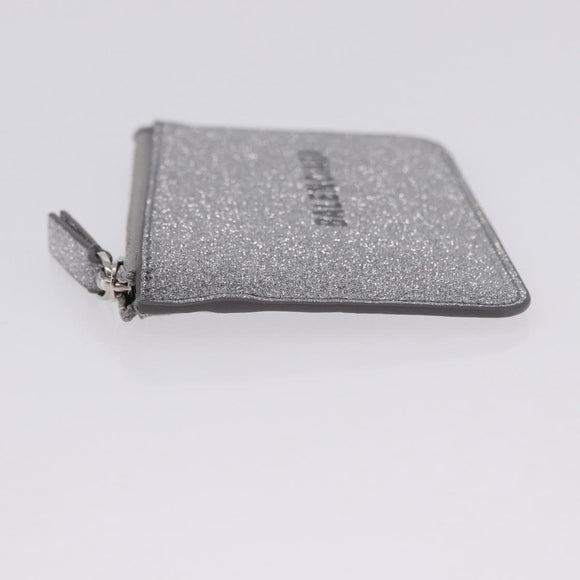 BALENCIAGA Every Day Coin Purse Leather Silver 581306 Auth 203452V