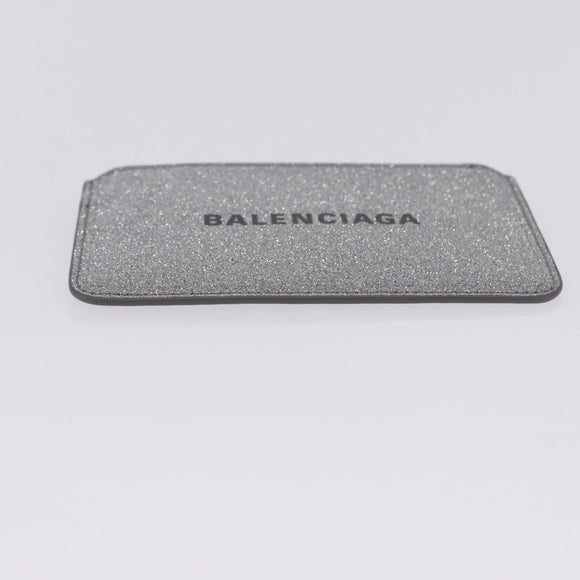 BALENCIAGA Every Day Coin Purse Leather Silver 581306 Auth 203452V