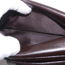 FENDI Zucca Canvas Long Wallet Black Brown Auth 203453V-22