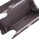 FENDI Zucca Canvas Long Wallet Black Brown Auth 203453V-10