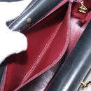 CHANEL Matelasse Chain Shoulder Bag Lamb Skin Black Gold CC Auth 203454V-21