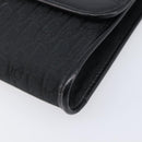 Christian Dior Trotter Canvas Chain Shoulder Bag Black Gold Auth 203456-10