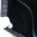 Christian Dior Trotter Canvas Chain Shoulder Bag Black Gold Auth 203456-23