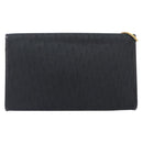 Christian Dior Trotter Canvas Chain Shoulder Bag Black Gold Auth 203456-3
