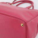 PRADA Galleria Hand Bag Safiano Leather 2way Pink Gold Auth 203457V-12