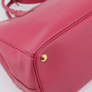 PRADA Galleria Hand Bag Safiano Leather 2way Pink Gold Auth 203457V-15
