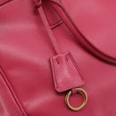 PRADA Galleria Hand Bag Safiano Leather 2way Pink Gold Auth 203457V-16