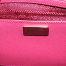 PRADA Galleria Hand Bag Safiano Leather 2way Pink Gold Auth 203457V-18