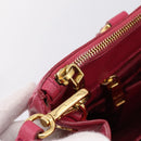 PRADA Galleria Hand Bag Safiano Leather 2way Pink Gold Auth 203457V-28