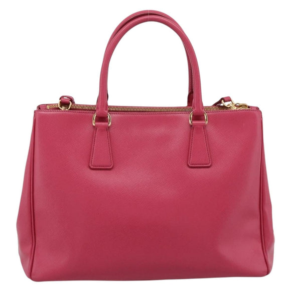 PRADA Galleria Hand Bag Safiano Leather 2way Pink Gold Auth 203457V