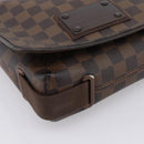 LOUIS VUITTON Damier Ebene Brooklyn PM Shoulder Bag N51210 LV Auth 203460-14