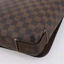 LOUIS VUITTON Damier Ebene Brooklyn PM Shoulder Bag N51210 LV Auth 203460-15