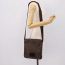 LOUIS VUITTON Damier Ebene Brooklyn PM Shoulder Bag N51210 LV Auth 203460-22