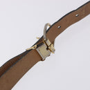 Christian Dior Honeycomb Canvas Shoulder Bag PVC Beige Gold Auth 203461-15