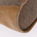 Christian Dior Honeycomb Canvas Shoulder Bag PVC Beige Gold Auth 203461-22