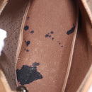 Christian Dior Honeycomb Canvas Shoulder Bag PVC Beige Gold Auth 203461-31