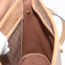 Christian Dior Honeycomb Canvas Shoulder Bag PVC Beige Gold Auth 203461-33