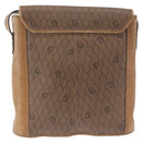 Christian Dior Honeycomb Canvas Shoulder Bag PVC Beige Gold Auth 203461-5