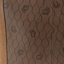 Christian Dior Honeycomb Canvas Shoulder Bag PVC Beige Gold Auth 203461-6