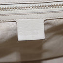 GUCCI GG Canvas Guccissima Shoulder Bag Leather Ivory Gold 257070 Auth 203463A-22