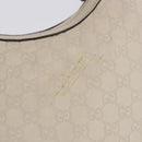 GUCCI GG Canvas Guccissima Shoulder Bag Leather Ivory Gold 257070 Auth 203463A-6