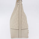 GUCCI GG Canvas Guccissima Shoulder Bag Leather Ivory Gold 257070 Auth 203463A-8