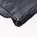 CHANEL Shoulder Bag Leather Blue Gold CC Auth 203466A-19