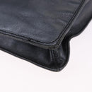 CHANEL Shoulder Bag Leather Blue Gold CC Auth 203466A-20