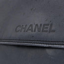 CHANEL Shoulder Bag Leather Blue Gold CC Auth 203466A-21