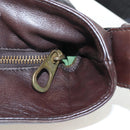 BOTTEGA VENETA INTRECCIATO Shoulder Bag Leather Brown Gold Auth 203468V-18