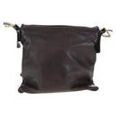 BOTTEGA VENETA INTRECCIATO Shoulder Bag Leather Brown Gold Auth 203468V-13