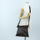 BOTTEGA VENETA INTRECCIATO Shoulder Bag Leather Brown Gold Auth 203468V-25