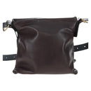 BOTTEGA VENETA INTRECCIATO Shoulder Bag Leather Brown Gold Auth 203468V-2