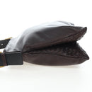 BOTTEGA VENETA INTRECCIATO Shoulder Bag Leather Brown Gold Auth 203468V-3