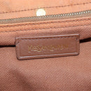 SAINT LAURENT Muse Toe Hand Bag Leather 2way Brown Gold 283761 Auth 203469V-23