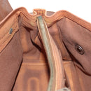 SAINT LAURENT Muse Toe Hand Bag Leather 2way Brown Gold 283761 Auth 203469V-26