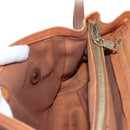 SAINT LAURENT Muse Toe Hand Bag Leather 2way Brown Gold 283761 Auth 203469V-27